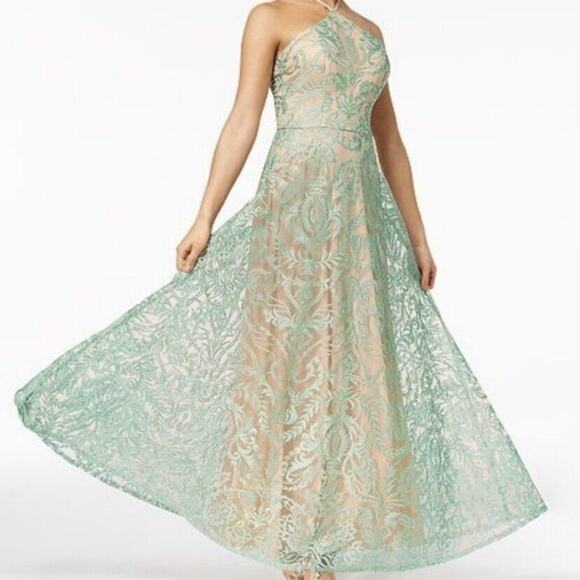 Speechless Pearl Gala Strappy-Back Long Sparkle Embroidered Prom Dress Size 3 - Picture 1 of 14